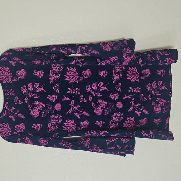 Blue Rain Pink Floral Long Sleeve Dress - Picture 3 of 6